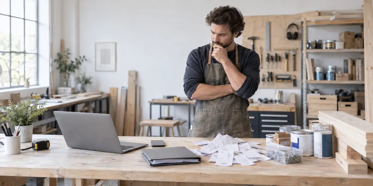 Auto-entrepreneur artisan : simple à créer, moins rentable quand les achats s’accumulent